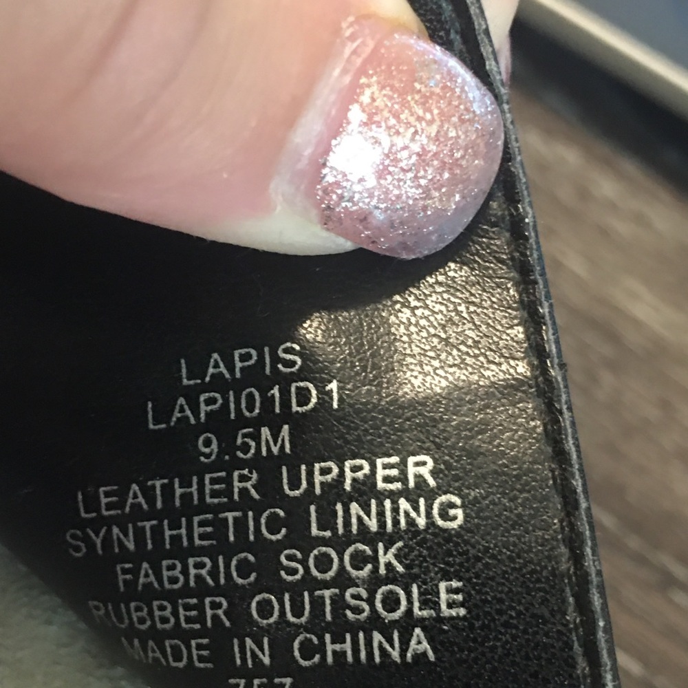Steven by Steve Madden Lapis Black Leather platform flip flop sandals womans 9.5 - Picture 12 of 12